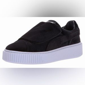 Women's Puma Basket velvet Velcro sneakers